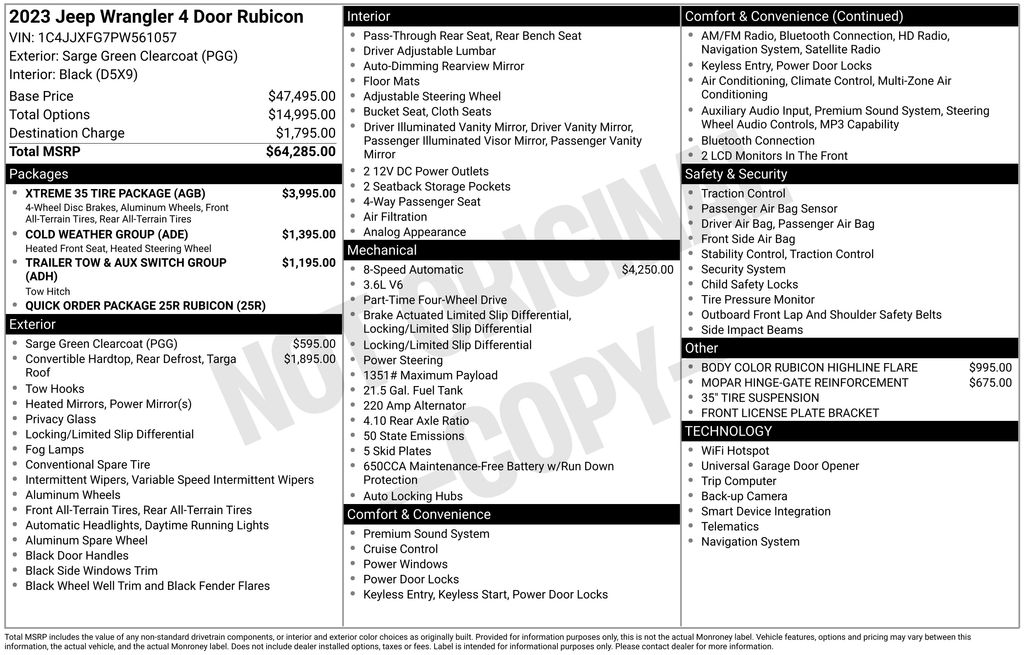 jeep wrangler 4-door 2023 1C4JJXFG7PW561057 image jeep wrangler 4-door 2023 1C4JJXFG7PW561057 image